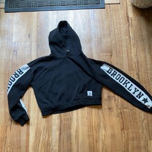 Black graphic hoodie